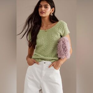 Maeve Green Smocked Top
